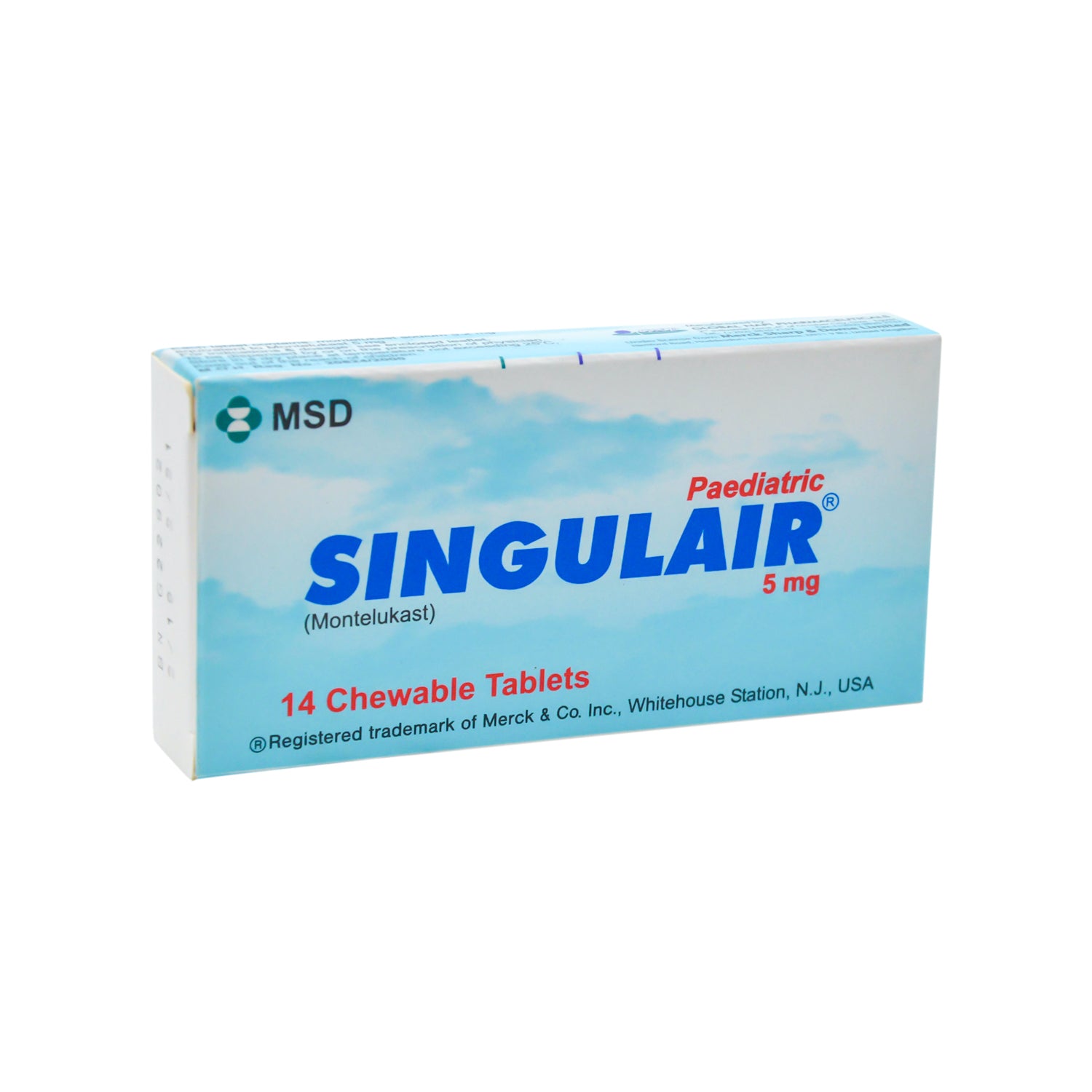 Singulair 5mg Montelukast Chewables for Children