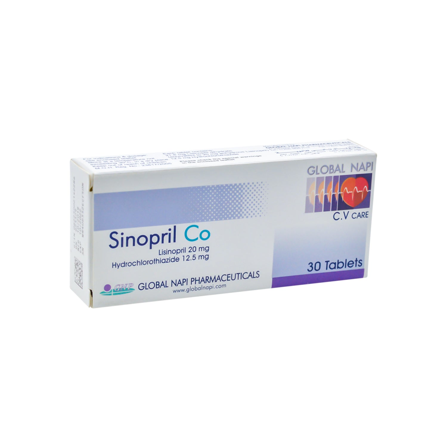 Sinopril Co with Lisinopril & Hydrochlorothiazide
