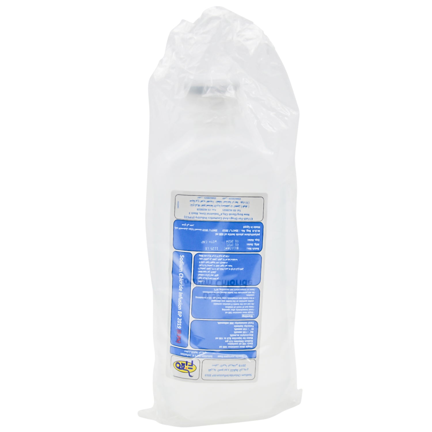 Sodium Chloride 0.9% Infusion 500ml With Cap (Fipco)