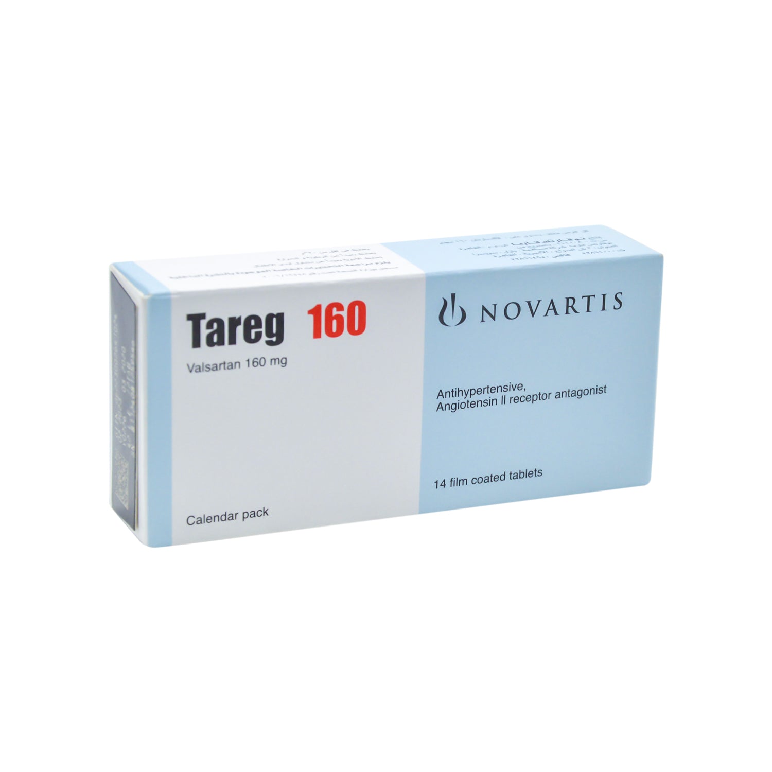 Tareg 160mg Valsartan Antihypertensive & Antigiotensin II Receptor Antagonist