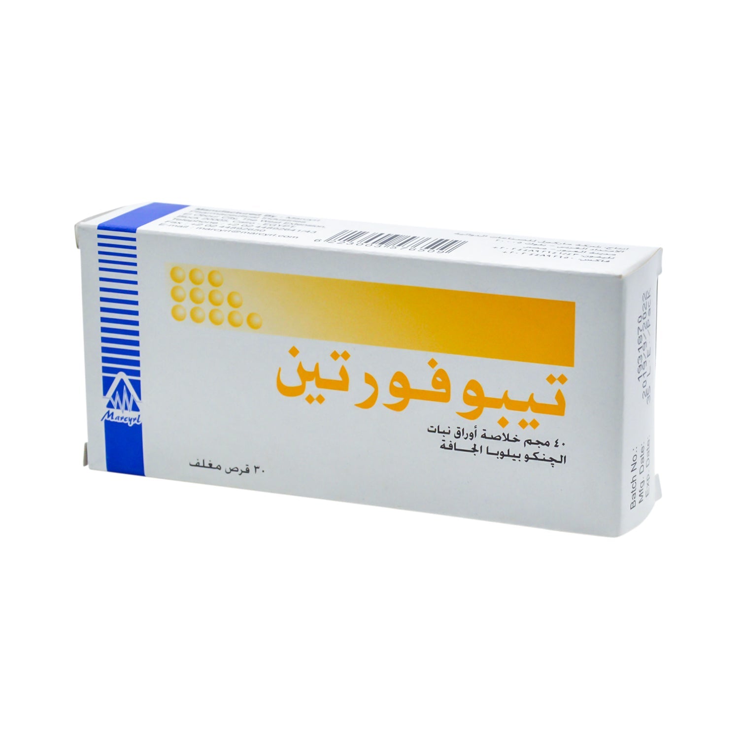 Tebofortin 40mg Ginkgo Biloba Dry Leaves Extract