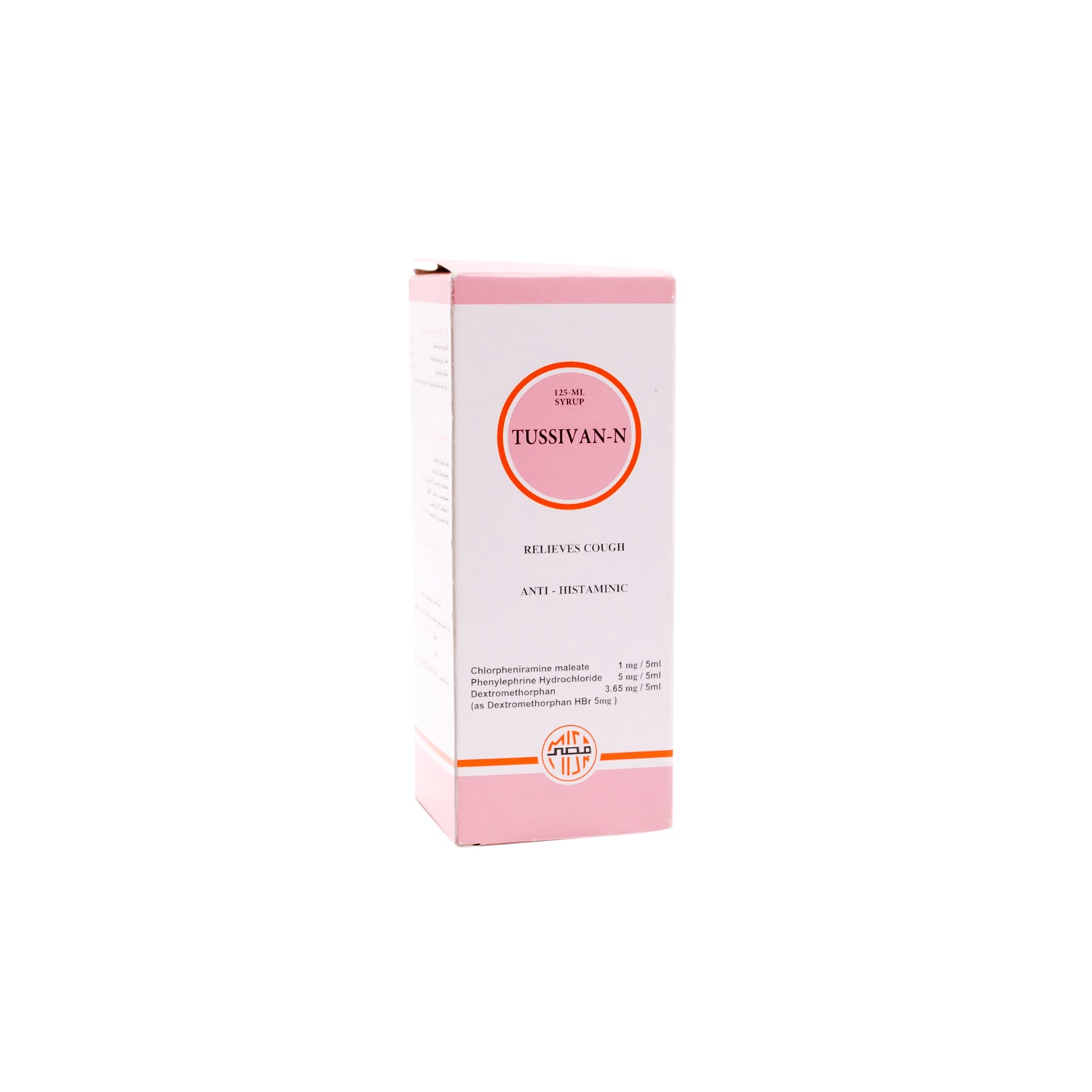 Tussivan-N with Chlorpheniramine Maleate, Phenylephrine Hydrochloride & Dextromethorphan Syrup for Anti-Histaminic
