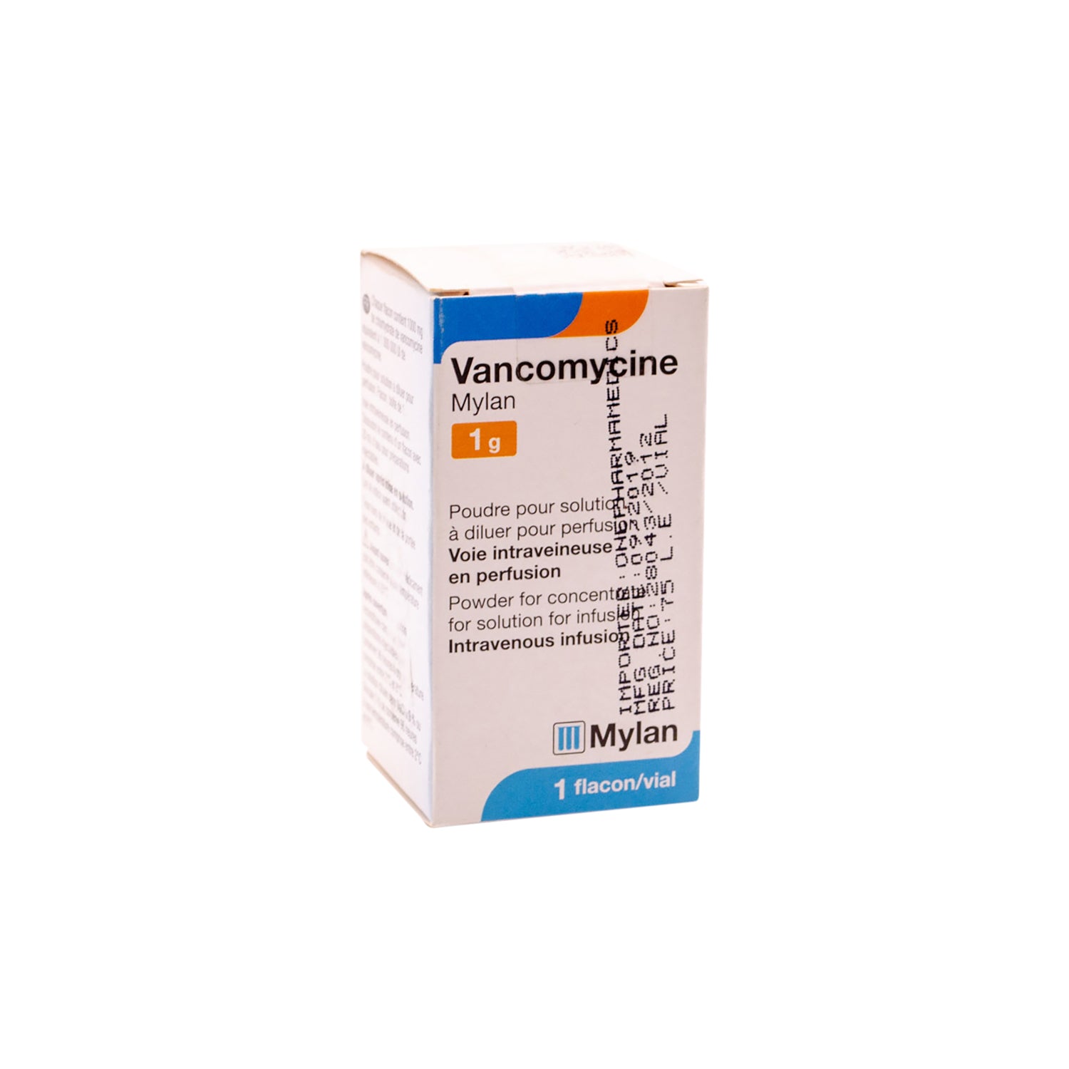 Vancomycine Hydrochloride 1g Powder Vial for Intravenous Infusion