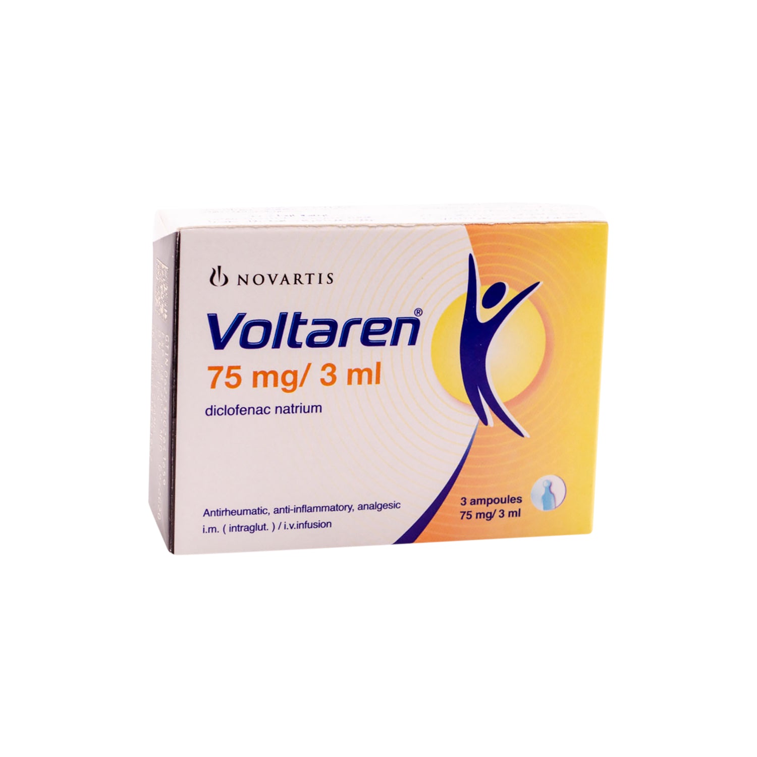 Voltaren 75mg/3ml Diclofenac Natrium Anti-Inflammatory, Antirheumatic & Analgesic Ampoules