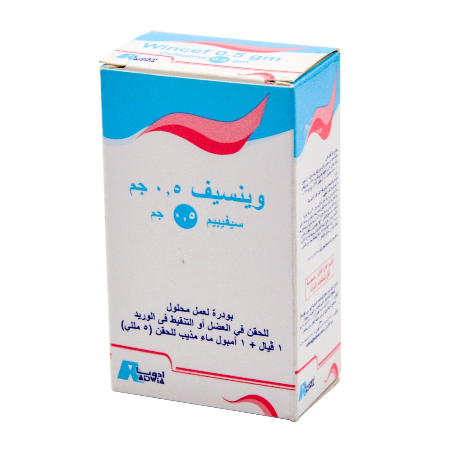 Wincef 0.5g Cefepime Vial with Solvent Ampoule for Intravenous & Intramuscular Injection