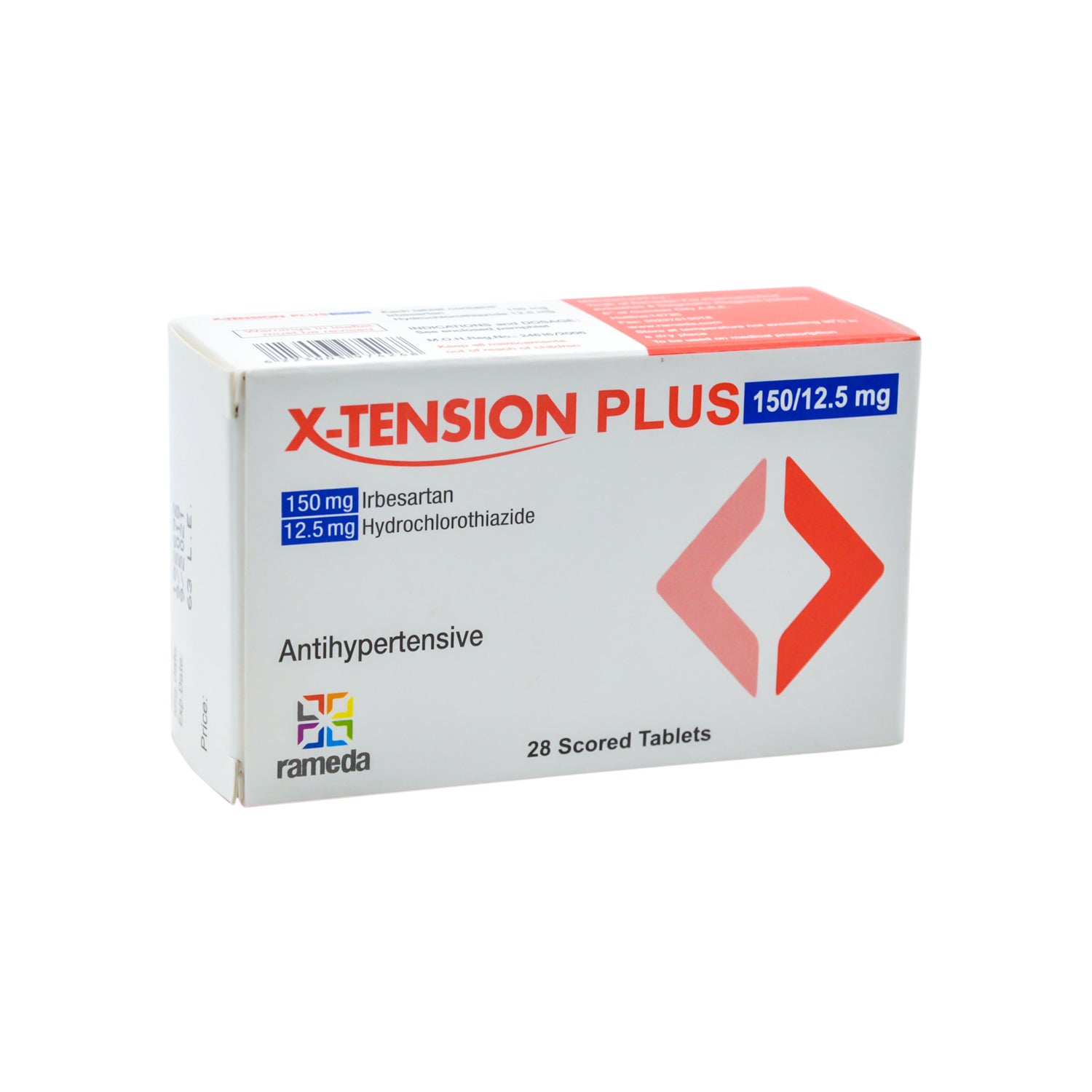 X-Tension Plus 150mg Irbesartan & 12.5mg Hydrochlorothiazide Antihypertensive