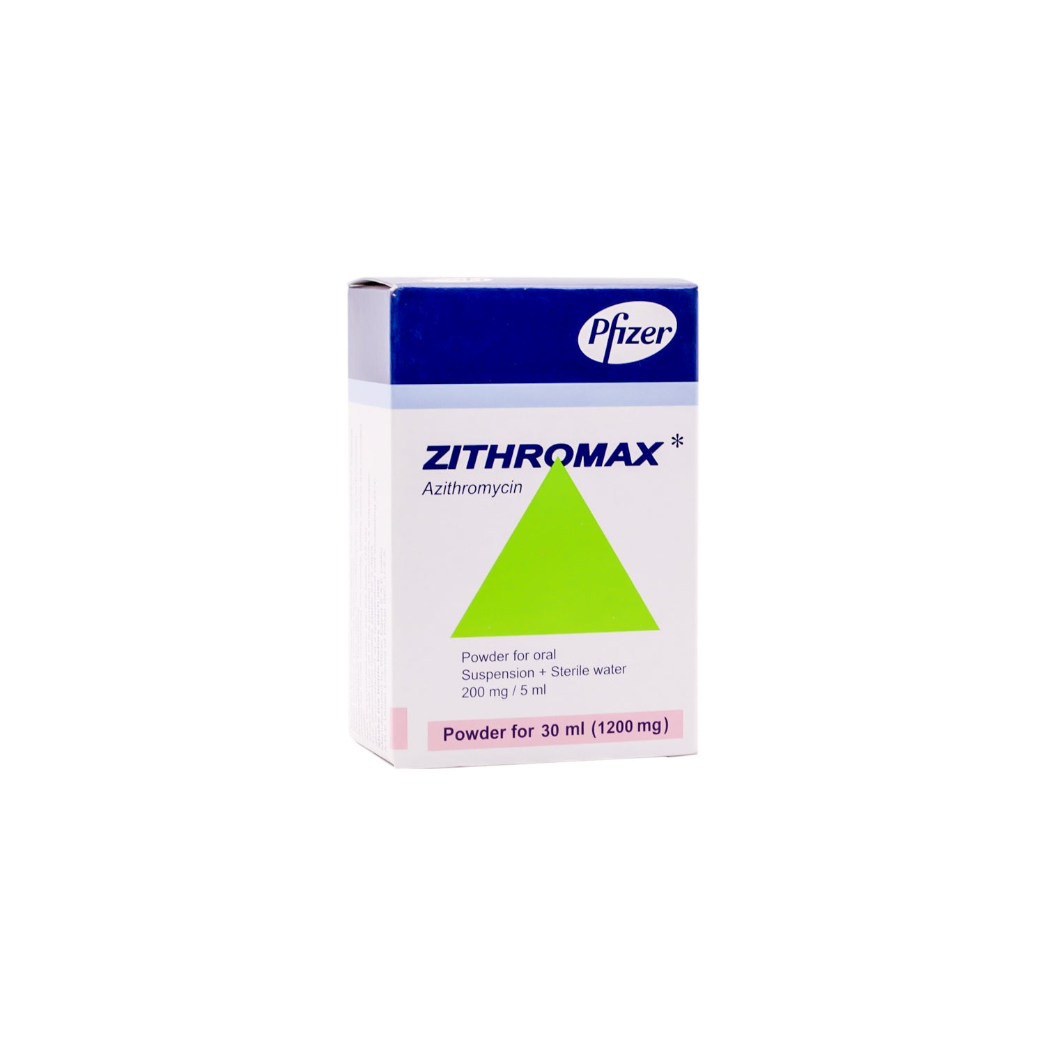 Zithromax 1200mg Azithromycin Oral Suspension Powder & Sterile Water