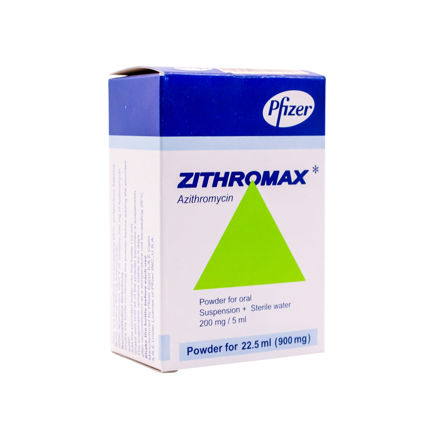 Zithromax 900mg Azithromycin Oral Suspension Powder & Sterile Water