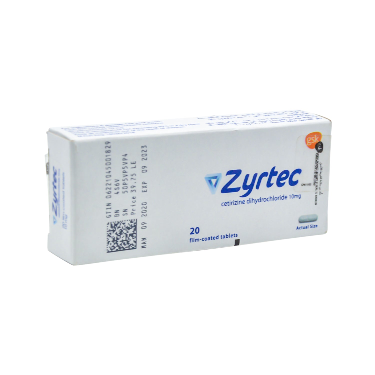 زيرتيك 10 ملغ سيتيريزين ثنائي هيدروكلوريد