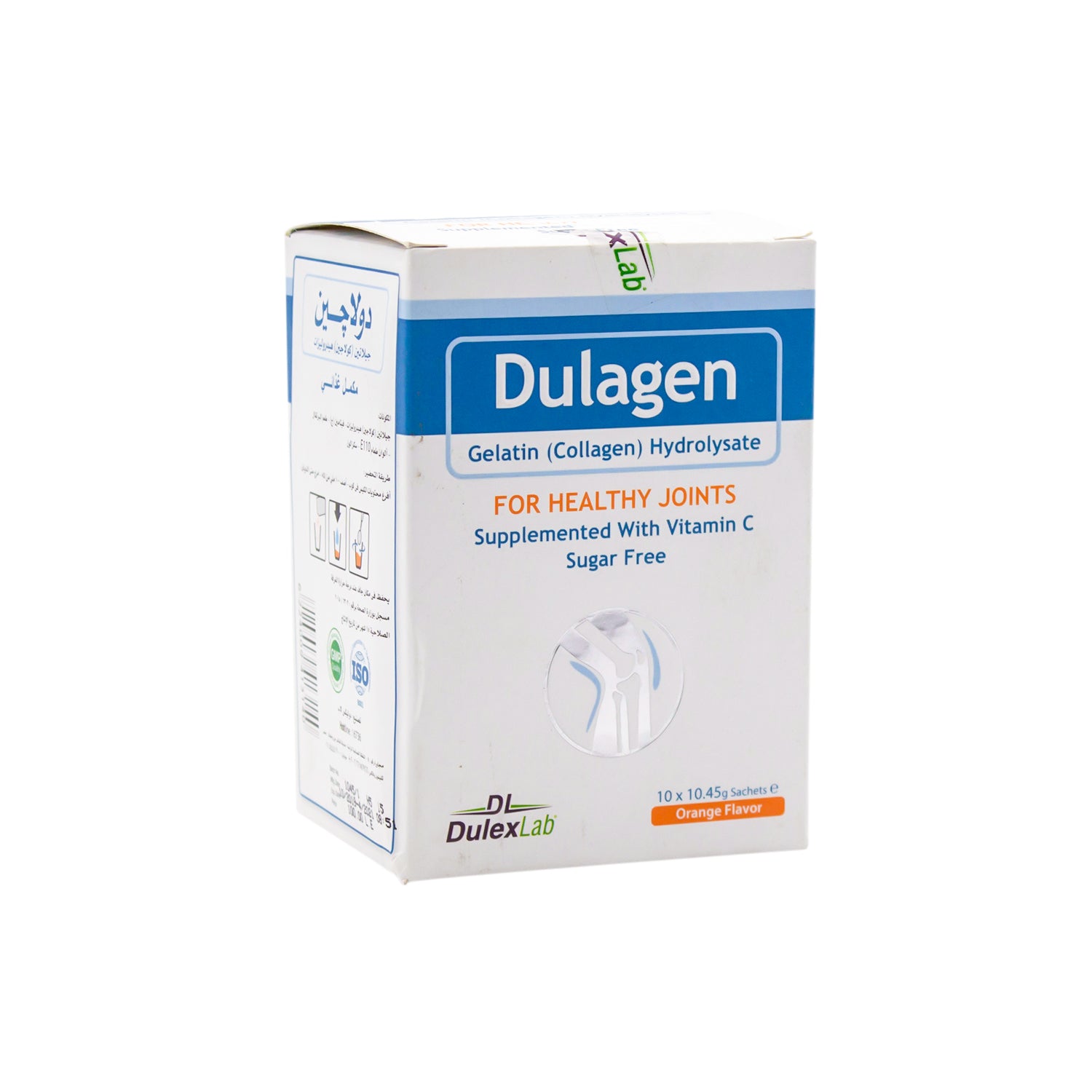 Dulagen Joint Support Supplement Sachets with Gelatin Hydrolysate & Vitamin C Orange Flavor - sugar free