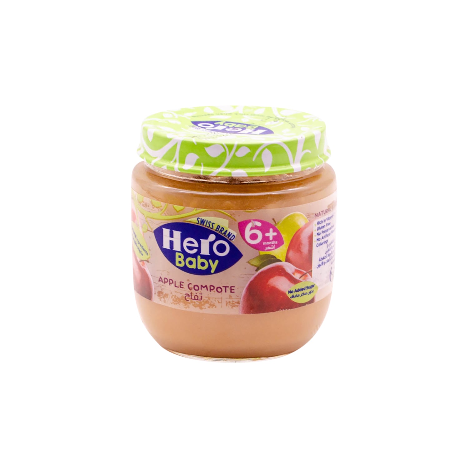 كومبوت التفاح الصغير من هيرو - خالٍ من الغلوتين، خالٍ من المواد الحافظة، بدون إضافة سكر