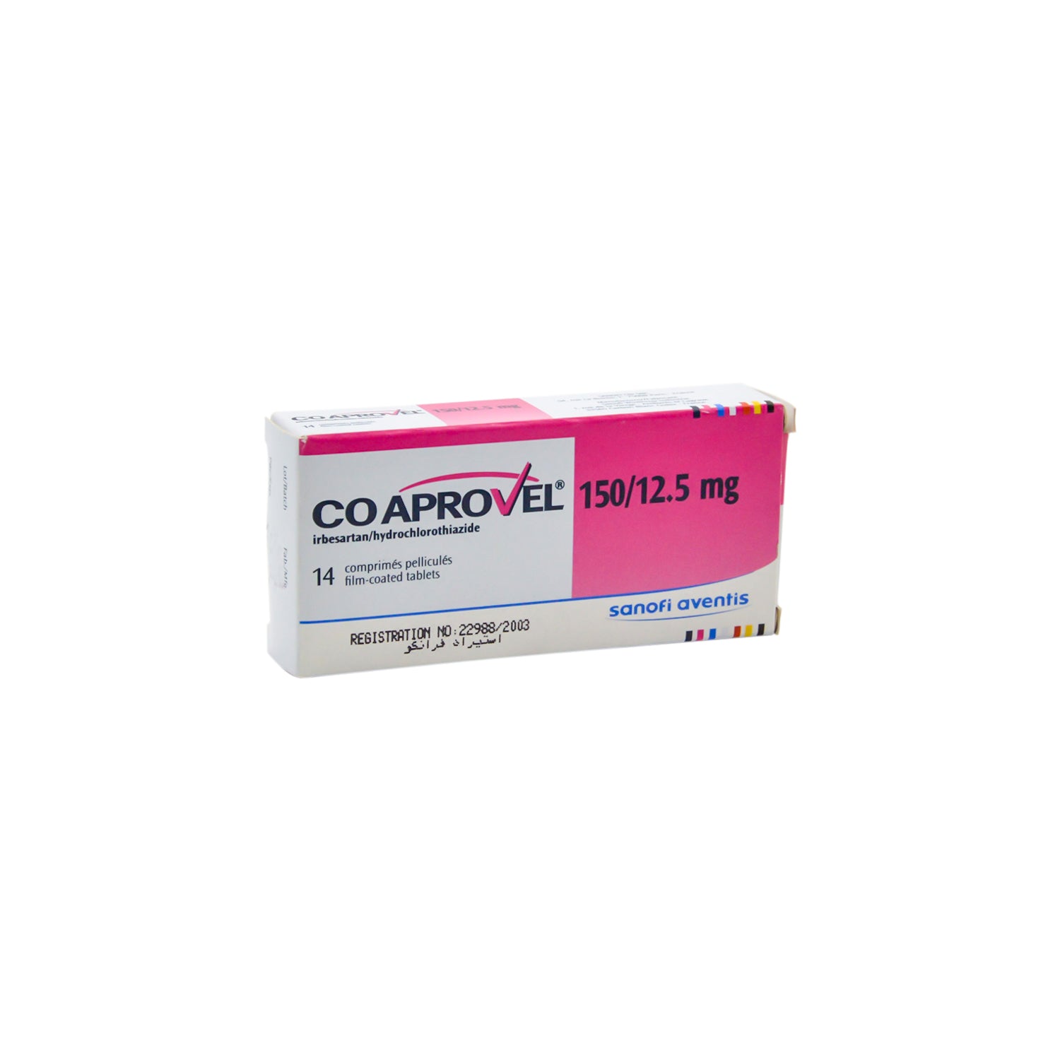 Coaprovel 150mg Irbesartan & 12.5mg Hydrochlorotiazide