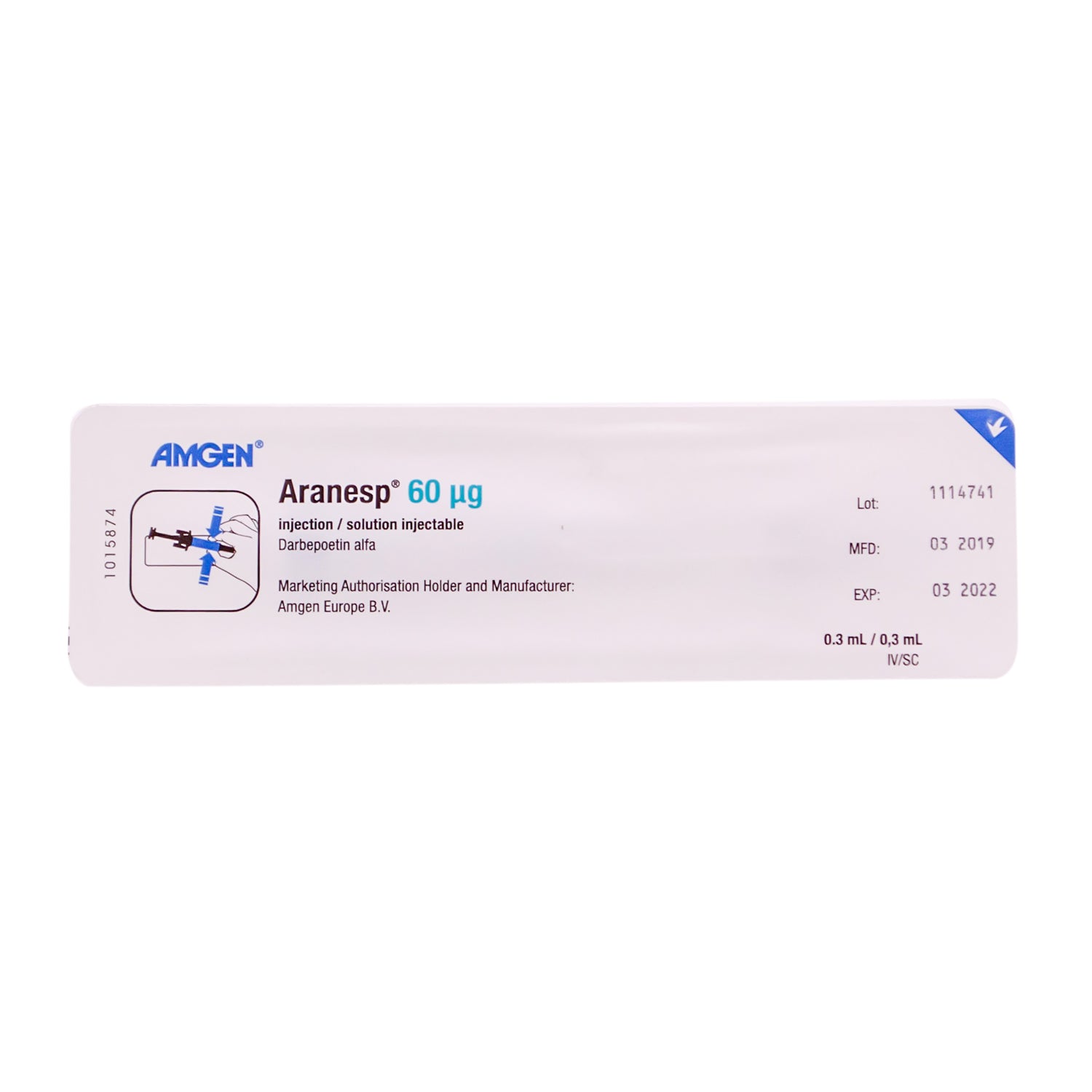 Aranesp 60mcg 1 حقنة جاهزة للحقن