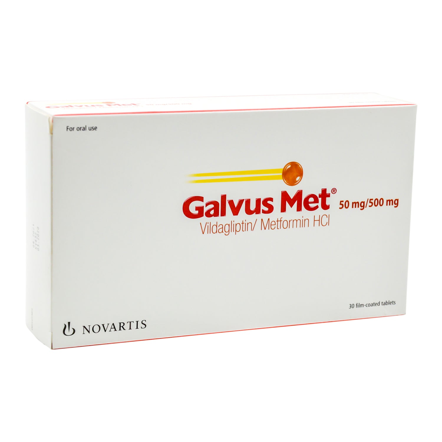 Galvus Met with 50mg Vildagliptin & 500mg Metformin Hydrochloride