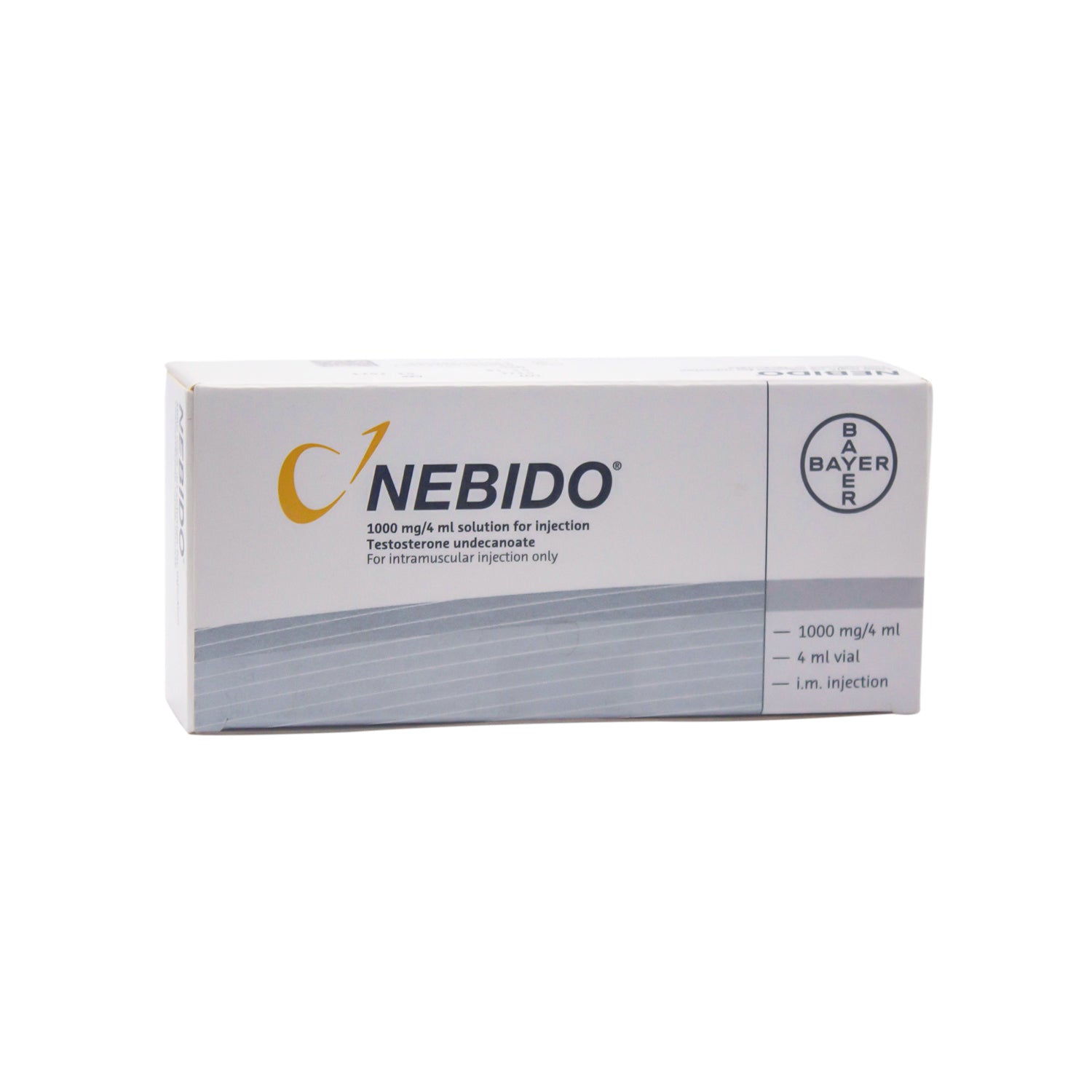 نيبيدو 1000 ملغ/4 مل محلول أنديكانوات التستوستيرون في قارورة للحقن العضلي