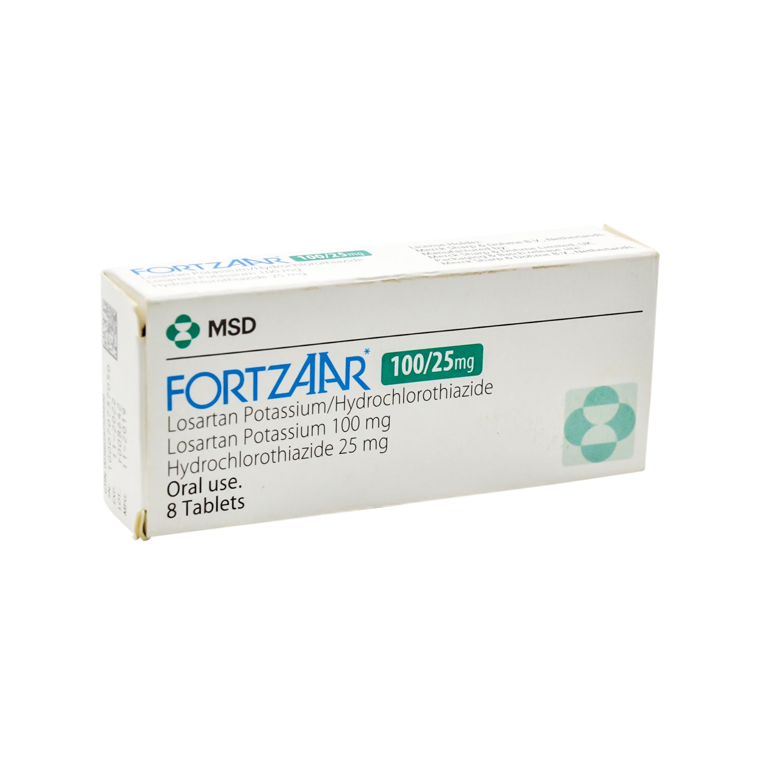 فورتزار 100 ملغ لوسارتان بوتاسيوم و25 ملغ هيدروكلوروثيازيد