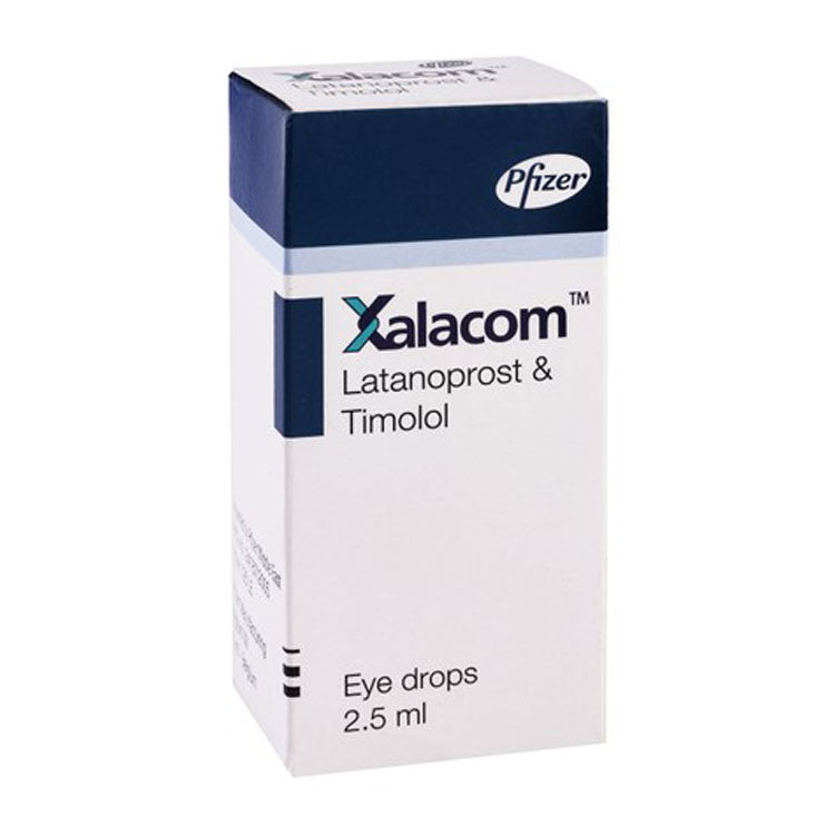 Xalacom 50mg Latanoprost & 5mg Timolol Eye Drops