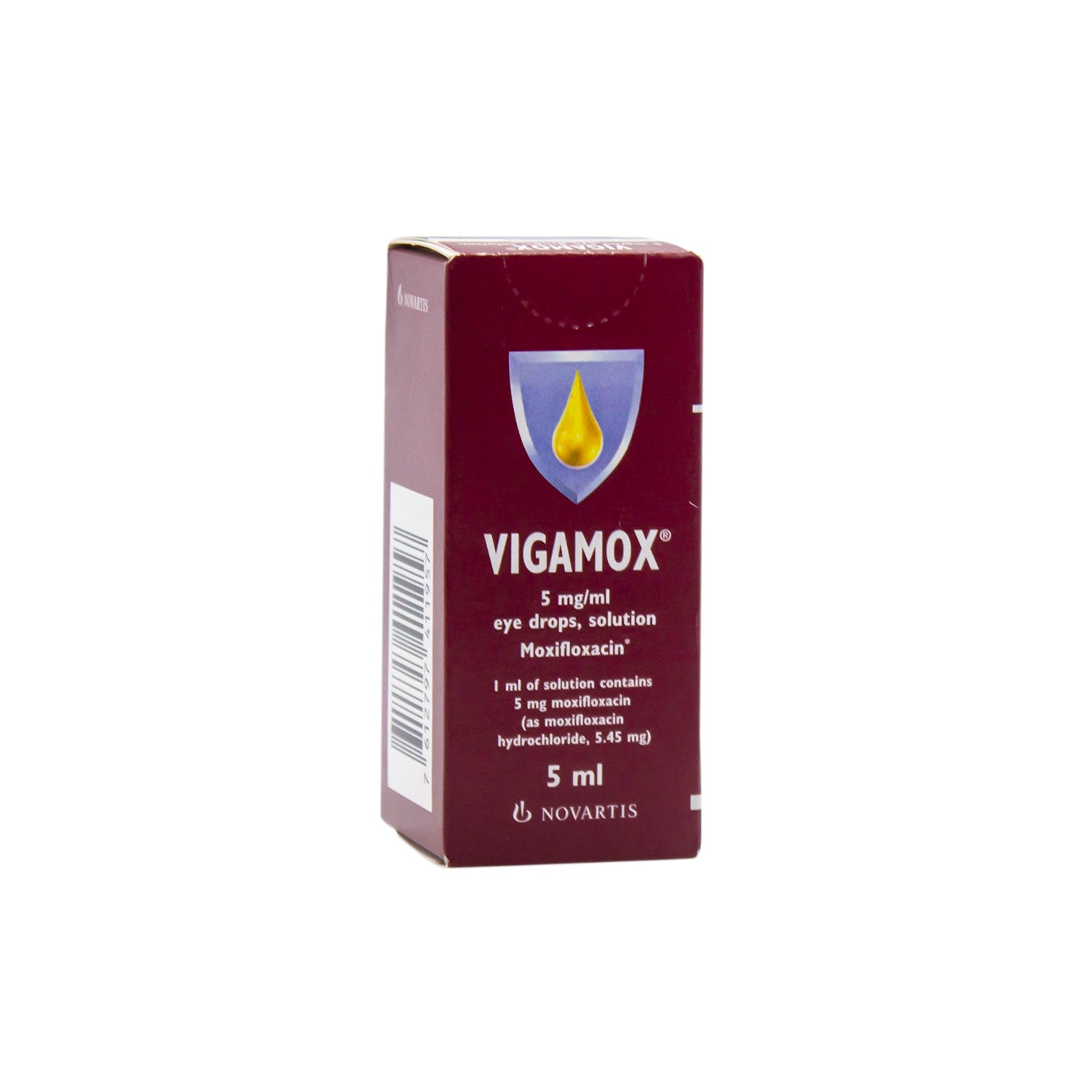 Vigamox 5mg/ml Moxifloxacin Eye Drops Solution