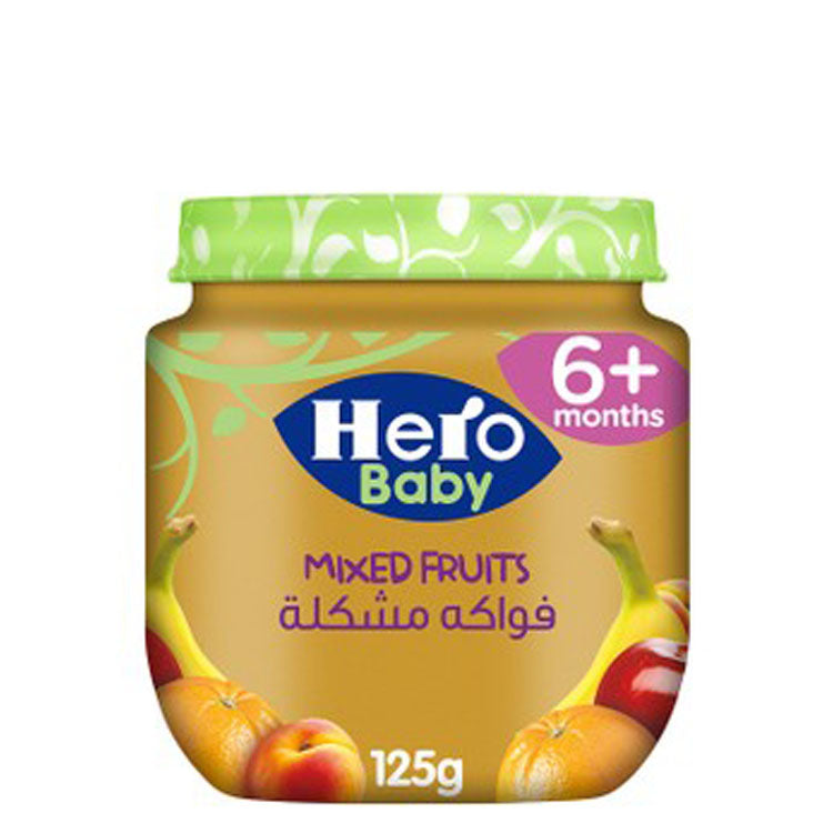 مهروس الفواكه المشكلة من هيرو بيبي (6 أشهر فأكثر) - خالٍ من الغلوتين
