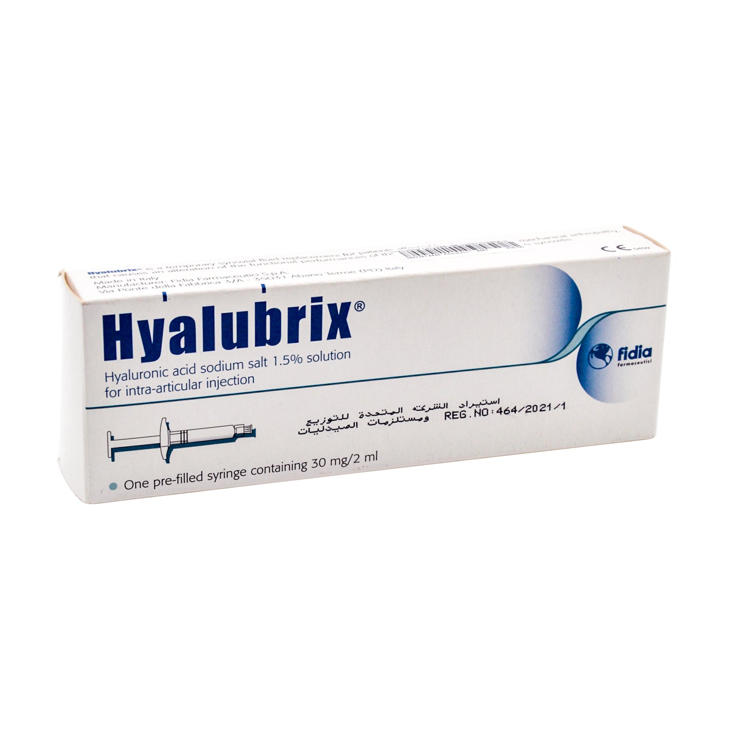 Hyalubrix 1.5% Hyaluronic Acid Sodium Salt Pre-Filled Solution Syringes for Intra-Articular Injection