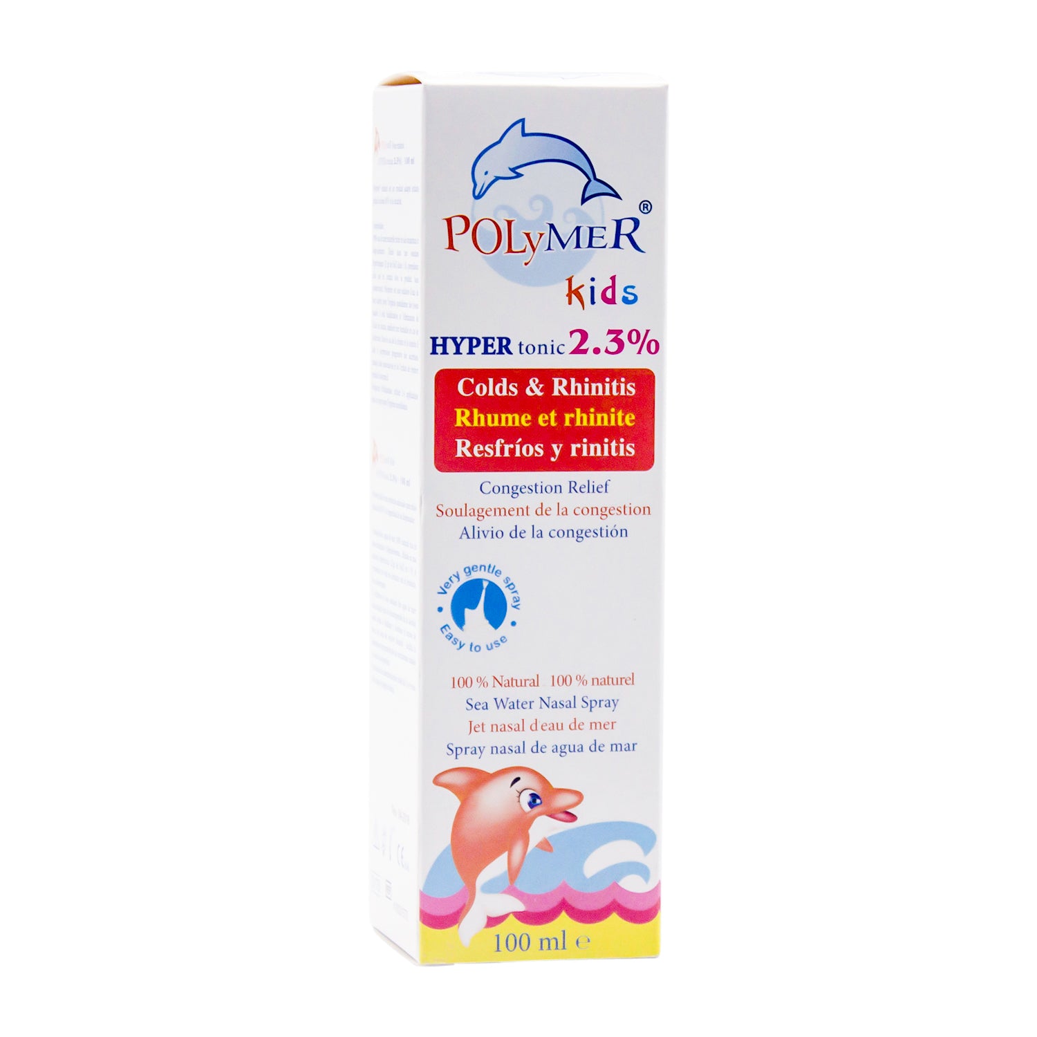 Polymer Kids Hypertonic Sea Water Nasal Spray for Colds & Rhinitis