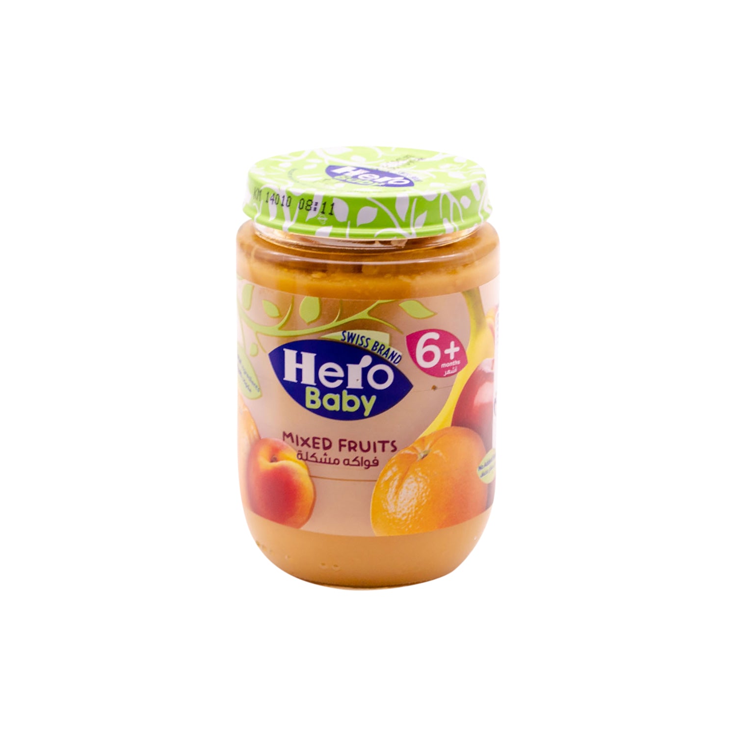 مهروس الفواكه المشكلة من هيرو بيبي (٦ أشهر فأكثر) - بدون إضافة سكر، بدون مواد حافظة، بدون غلوتين