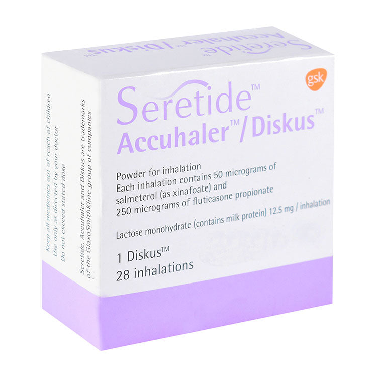 Seretide Accuhaler Diskus 250mcg Fluticasone Propionate Powder for Inhalation