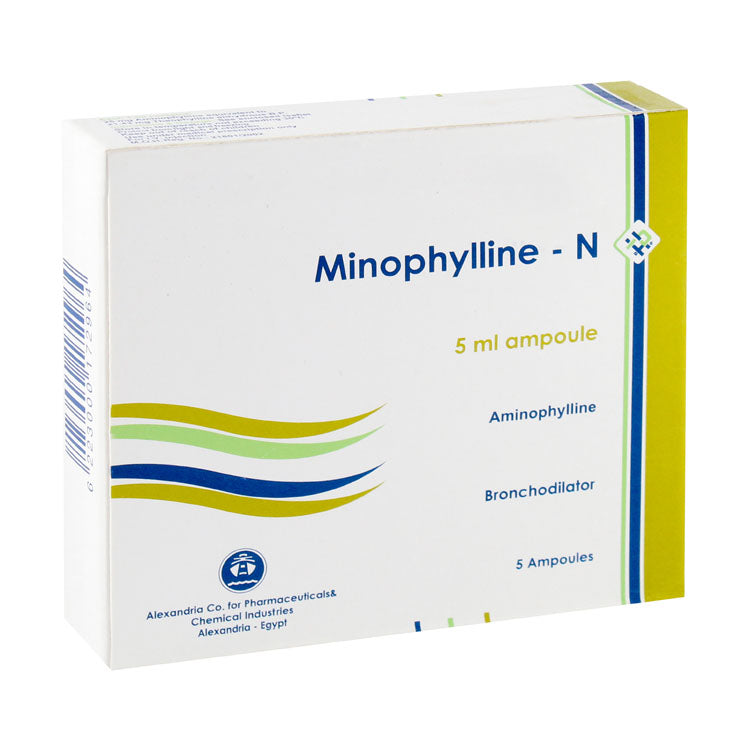 Minophylline - N 5mg Aminophylline Bronchodilator Ampoules