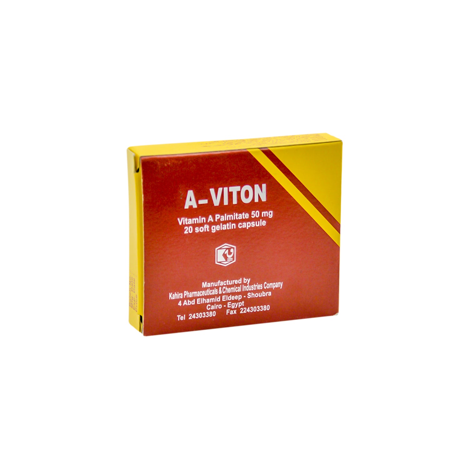 كبسولات جيلاتينية طرية من فيتامين أ بالميتات (A-Viton) بتركيز 50 ملغ