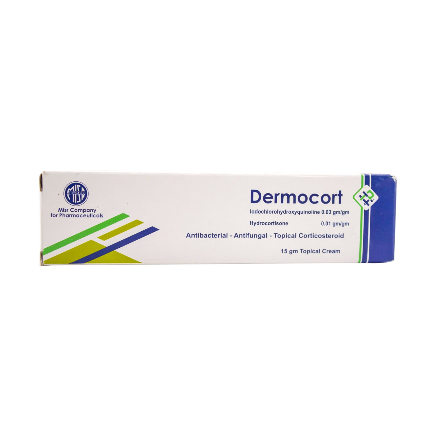 Dermocort 0.01g Hydrocortisone & 0.03g Iodochlorohydroxyquinoline Antibacterial & Antifungal Topical Cream