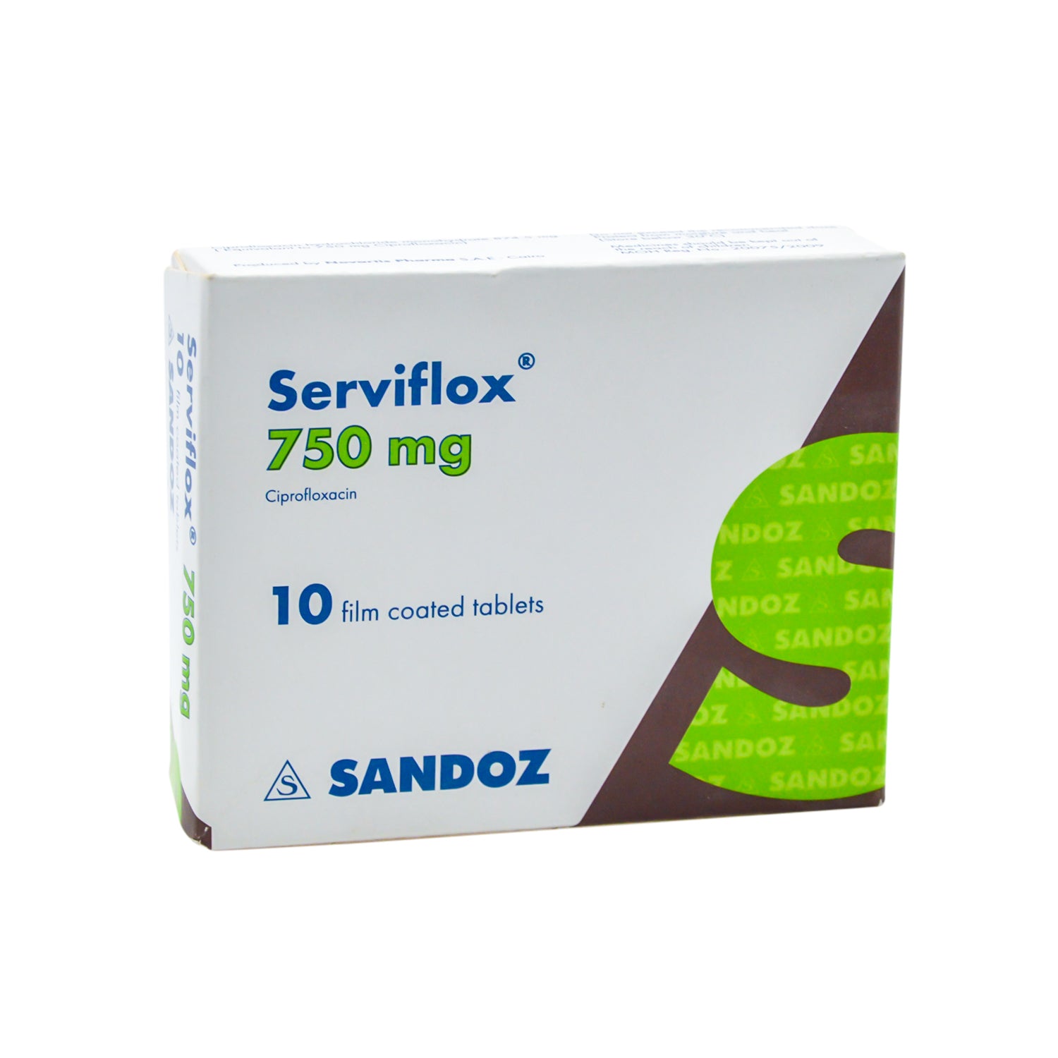 سيرفيفلوكس 750 ملغ سيبروفلوكساسين