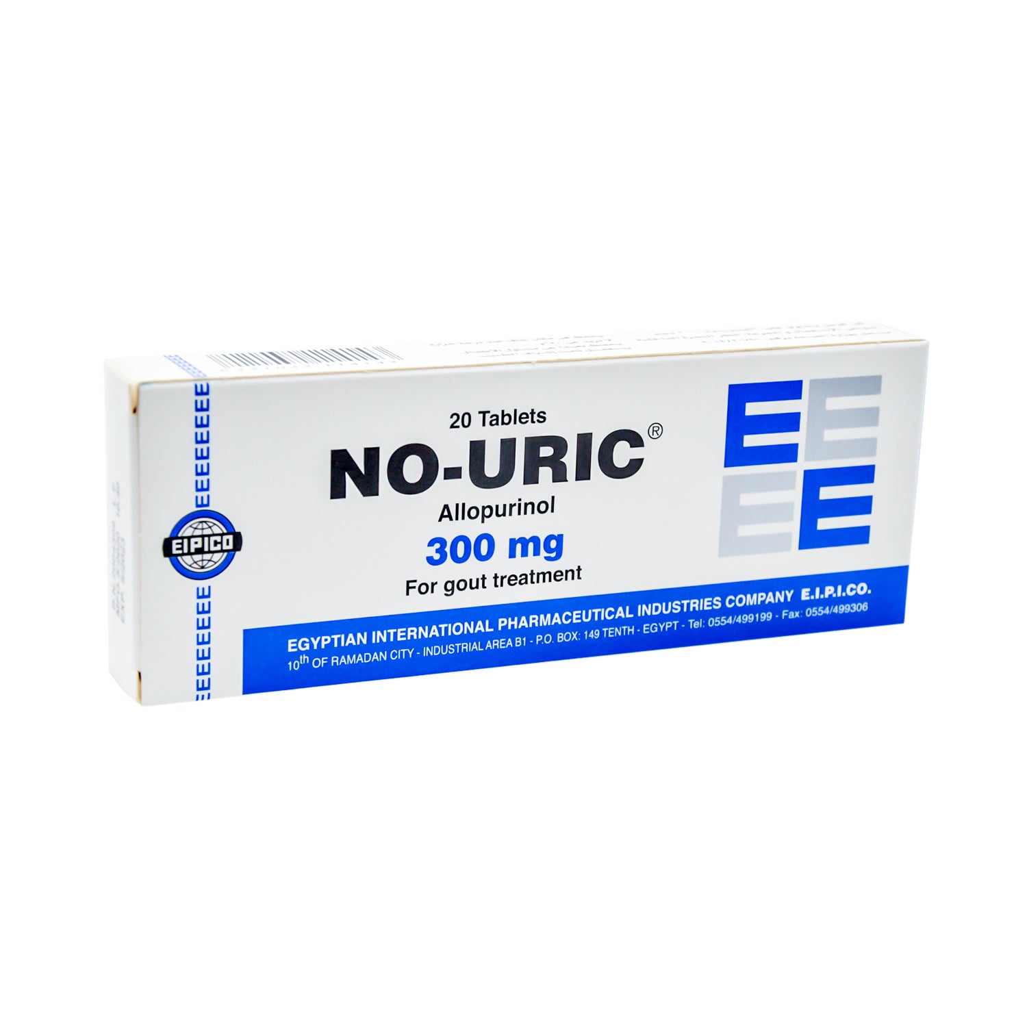 No-Uric 300mg Allopurinol Gout Medication