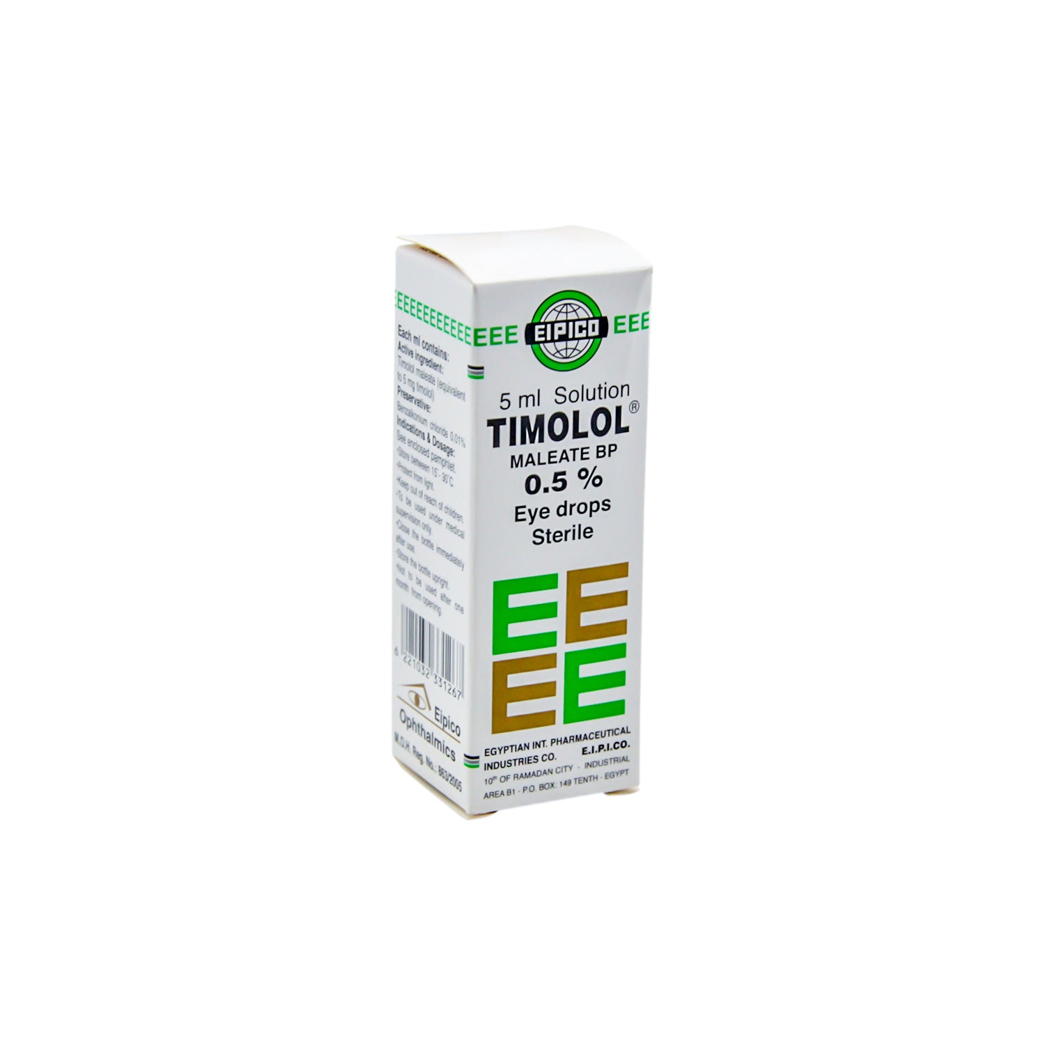 Timolol Maleate 0.5% Sterile Eye Drops