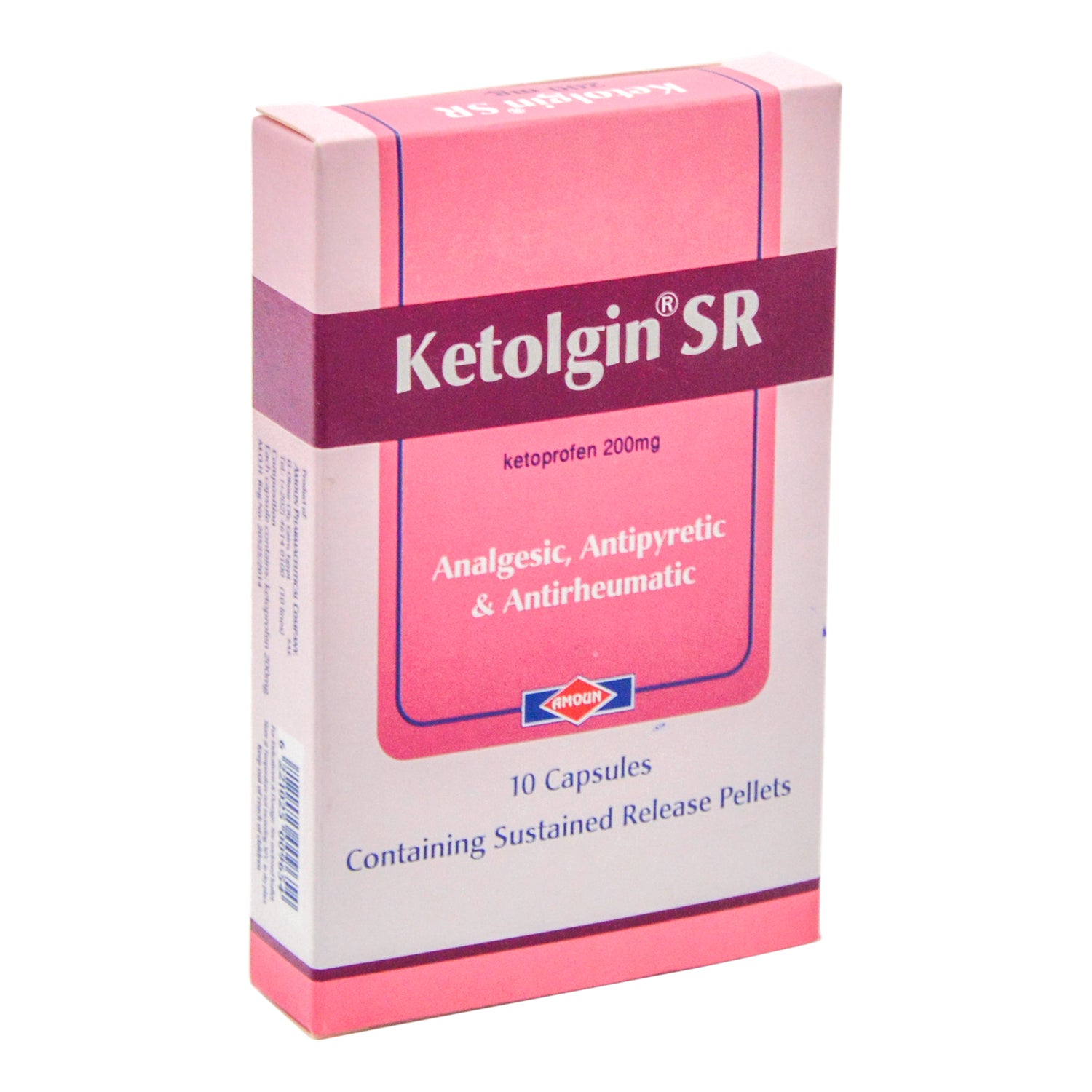 Ketolgin SR 200mg Ketoprofen Analgesic, Antipyretic & Antirheumatic
