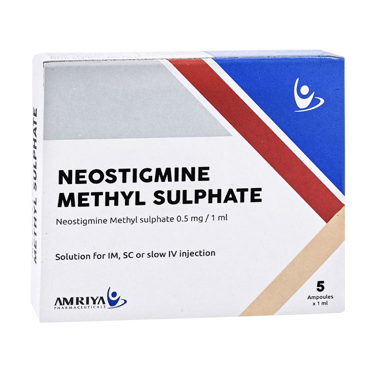 Neostigmine 0.5mg/ml Methyl Sulfate Solution Ampoules for Intramuscular, Subcutaneous & Intravenous Injection