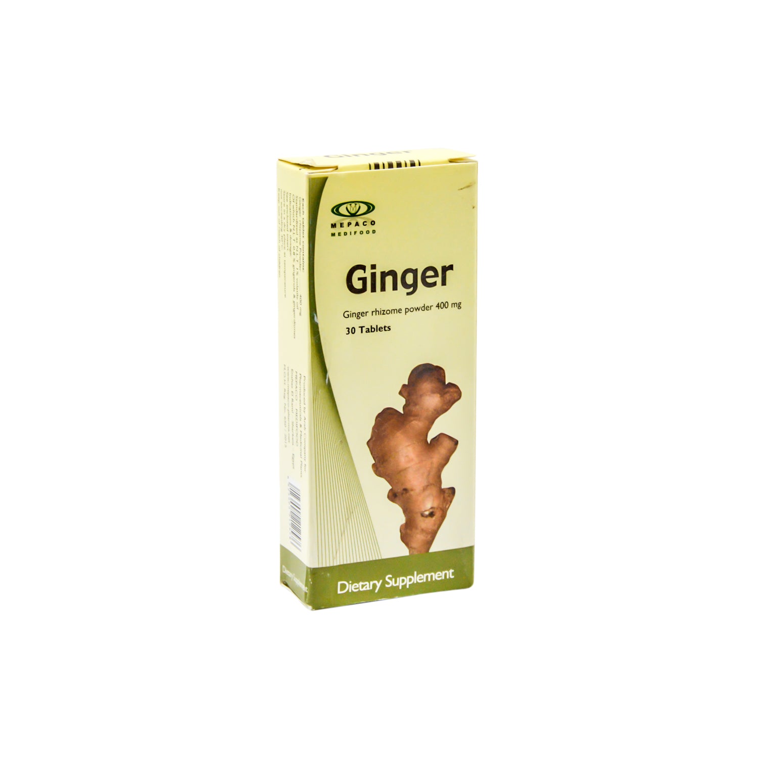 Ginger Rhizome 400mg Powder Supplement