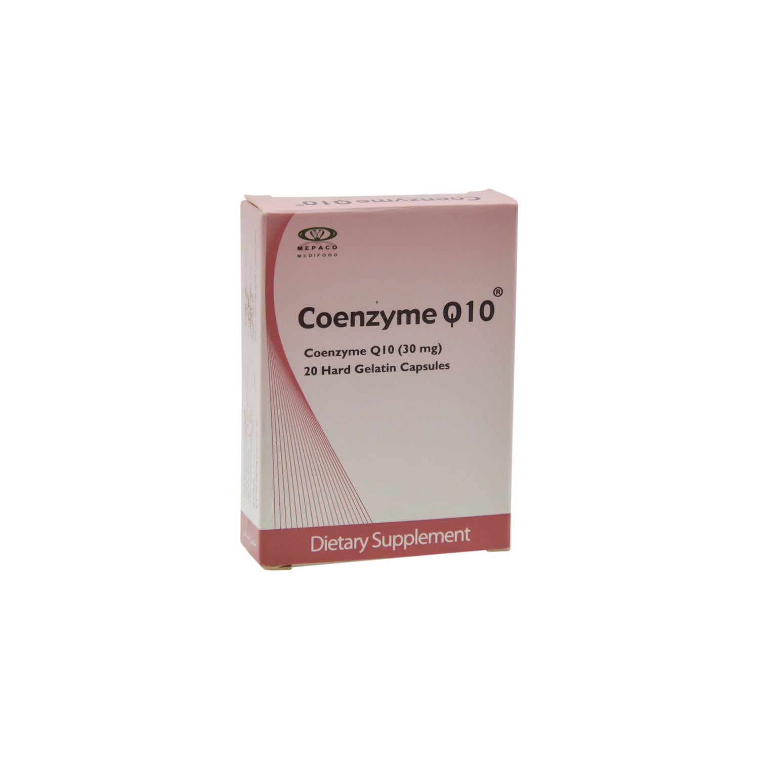 كبسولات جيلاتينية صلبة تحتوي على 30 ملغ من الإنزيم المساعد Q10، مكمل غذائي
