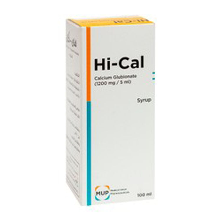 شراب غلوبيونات الكالسيوم عالي الكالسيوم 1200 ملغ/5 مل