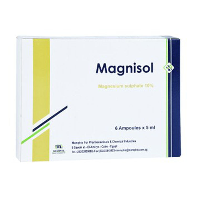Magnisol 10% Magnesium Sulfate Solution Ampoules 6 x 5 ml
