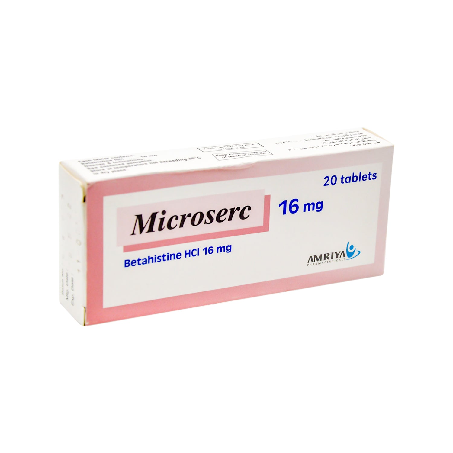 Microserc 16mg Betahistine Hydrochloride