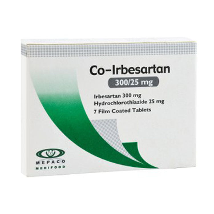 كو-إربيسارتان 300 ملغ إربيسارتان و25 ملغ هيدروكلوروثيازيد