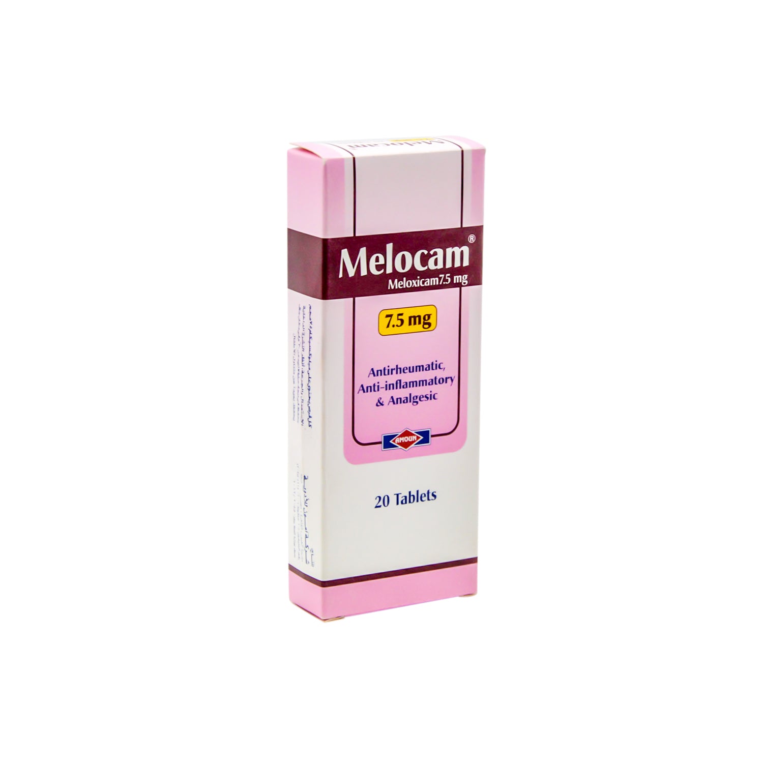 Melocam 7.5mg Meloxicam Antirheumatic, Anti-Inflammatory & Analgesic
