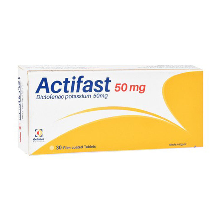 Actifast 50mg Diclofenac Potassium