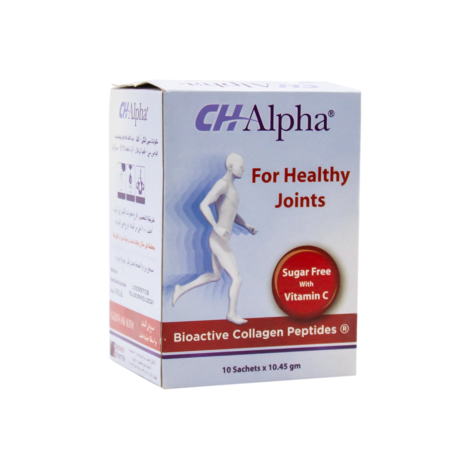 مسحوق ببتيد الكولاجين النشط بيولوجيًا CH-Alpha للمفاصل مع فيتامين سي - خالٍ من السكر