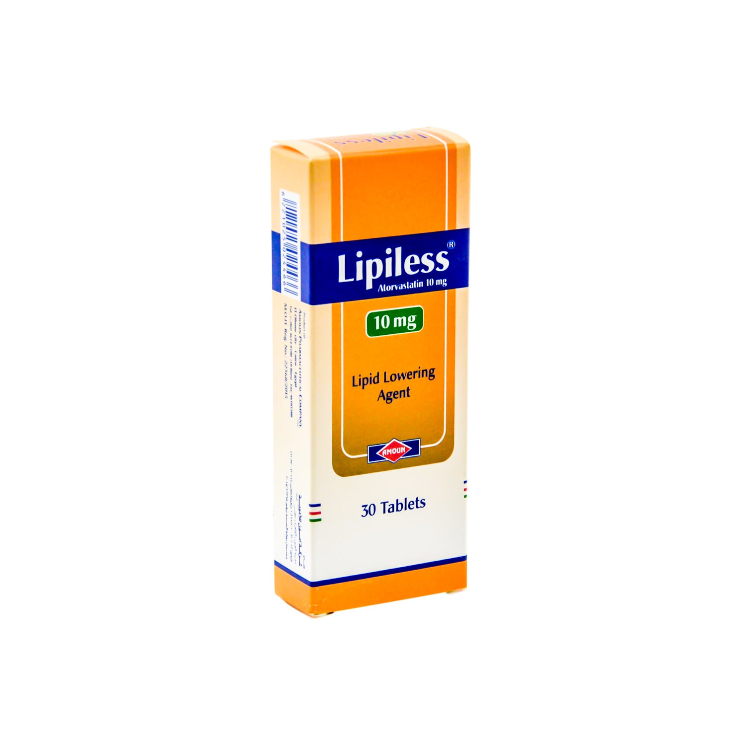 Lipiless 10mg Atorvastatin Lipid Lowering Medication