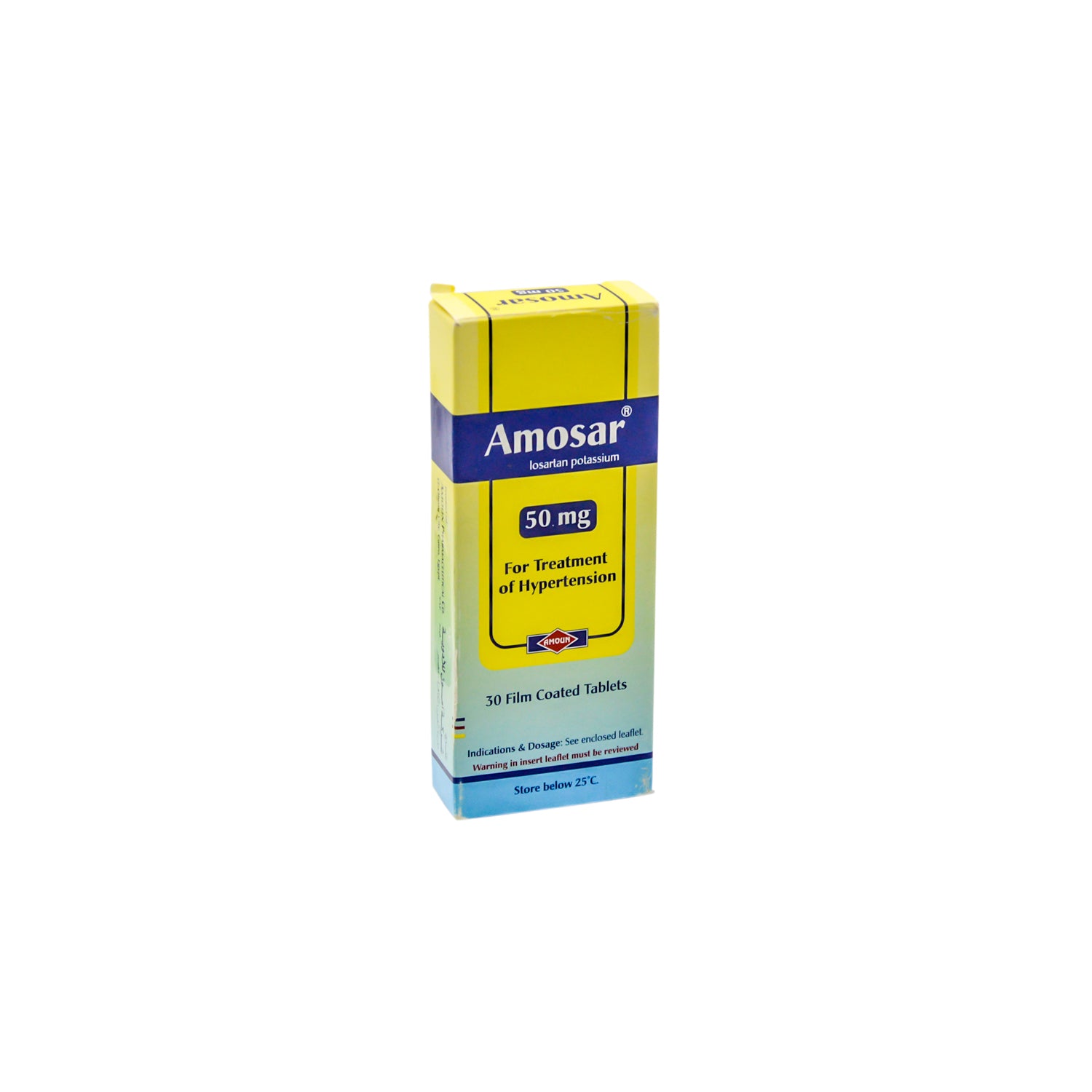 Amosar 50mg Losartan Potassium for Hypertension