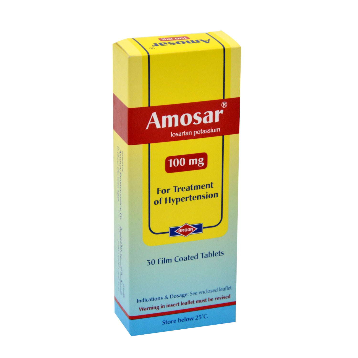 Amosar 100mg Losartan Potassium for Treating Hypertension