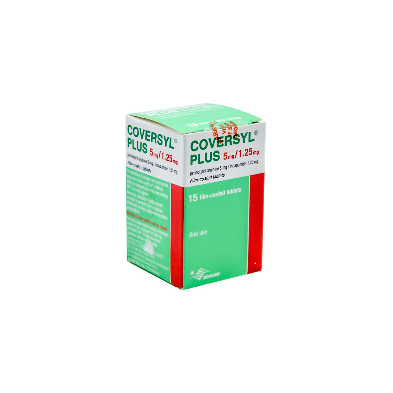 Coversyl Plus 5mg Perindopril Arginine & 1.25mg Indapamide
