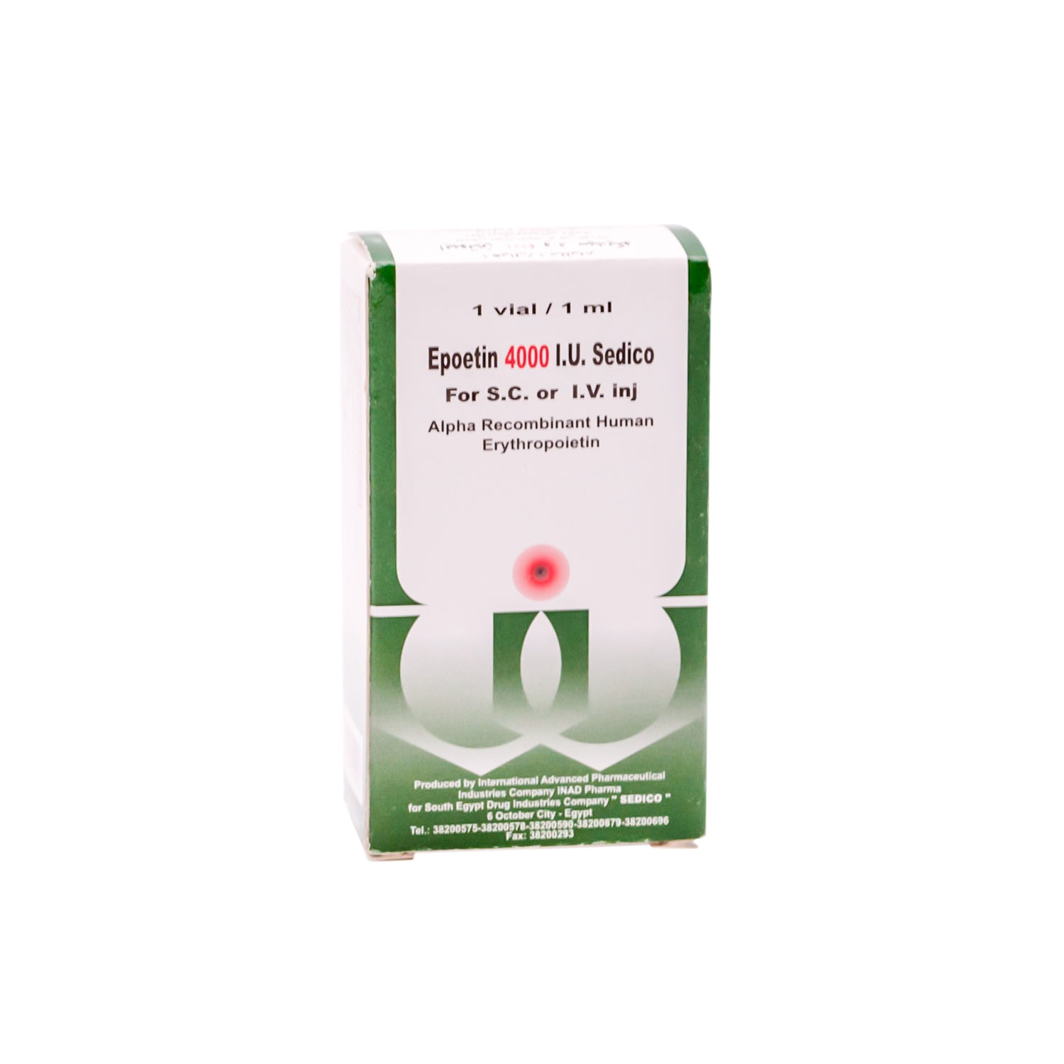 إيبويتين 4000 وحدة دولية إريثروبويتين في قارورة للحقن تحت الجلد والوريدي