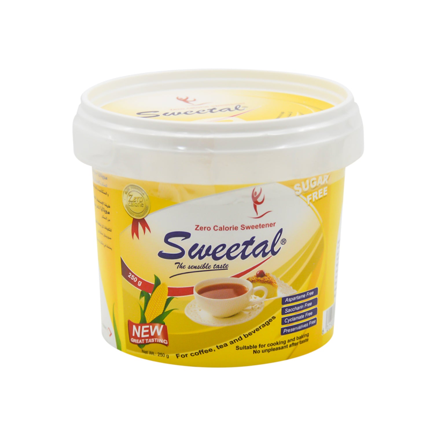 مُحلي سويتال الخالي من السعرات الحرارية - خالٍ من الأسبارتام، خالٍ من السكرين، خالٍ من السيكلامات